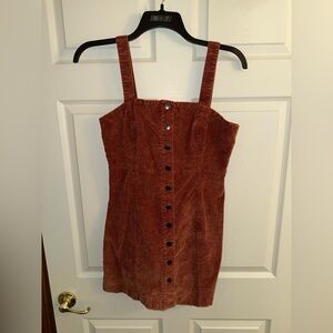 Aeropostale size medium Burnt orange corduroy dress with buttons down the front